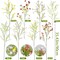 8 Pcs Summer Floral Arrangement – Artificial Spring Flowers, Fake Wildflowers Bouquet, 35" Floral Stems for Vase, Home and Table Centerpieces (8 Colors)